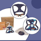 Puppytie No Pull Small Dog Harness with Multifunction Dog Leash,Lightweight Soft Adjustable No Choke Escape Proof Pet Harness Vest Pet Harness Vest,Polka dots Starry Sky,S