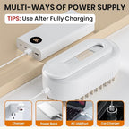 4 in 1 Cat Steam Brush for Shedding, Rechargeable Steam Brush with Foldable Handle, for Cats and Dogs Massaging and Cleaning, Multifunctional Hair Removal Comb (White)