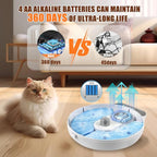 Automatic Cat Feeder Wet Food, 4 Meal Cordless Automatic Pet Feeder, Pet Fresh Food Refrigerated Container with 2 Ice Packs, Wet Foods Auto Feeder with Kitty Puppy Cat Dog Food Bowl