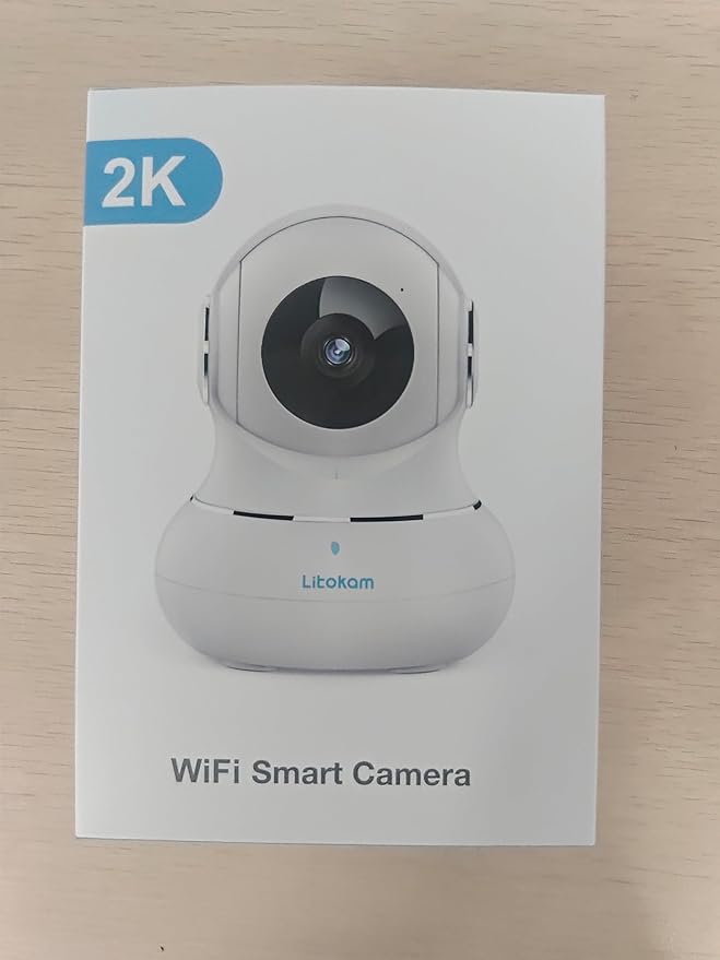 litokam Security Camera Indoor 2K, 360 Pan/Tilt Cameras for Home Security with Motion Detection, Baby Monitor for Pet/Dog with Night Vision, 2.4GHz WiFi Cam with Phone App & 2-Way Audio