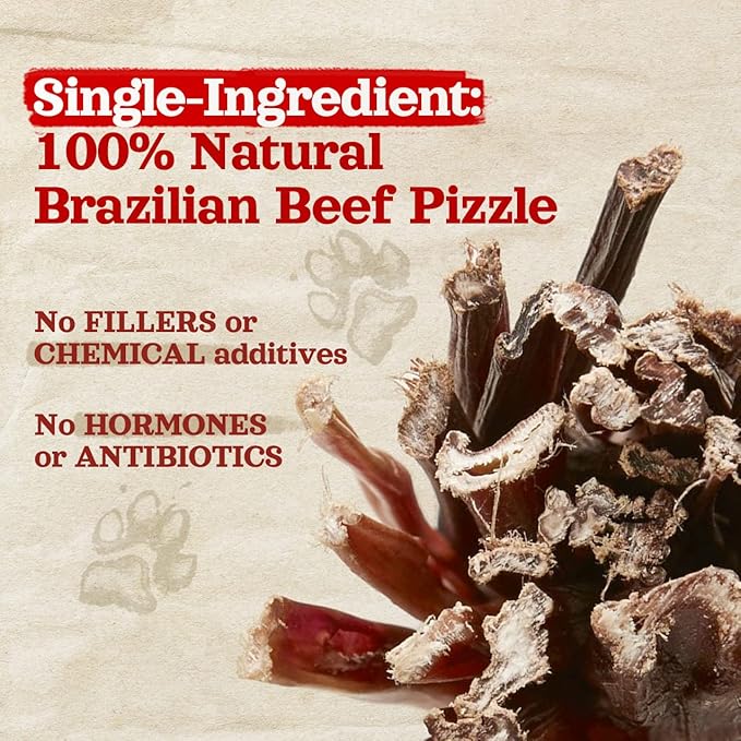 Natural Farm Bully Sticks (6 Inch, 50 Pack), Thin Pixie Pizzle Beef Treats, Grain-Free, High Protein, Best Rawhide Alternative for Small, Puppies or Senior Dogs