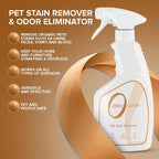 Zero Odor - Pet Stain Remover & Odor Eliminator - Permanently Remove Stain & Odor with Patented Technology Best for Carpet, Furniture, Floors, Pet Bed– Look and Smell Great, 16oz (Over 400 Sprays)