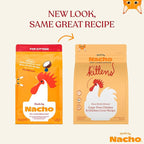 Made by Nacho Kitten Dry Kibble Infused with Bone Broth, Healthy High Protein Cat Food, Cage-Free Chicken and Chicken Liver, 2lb Bag