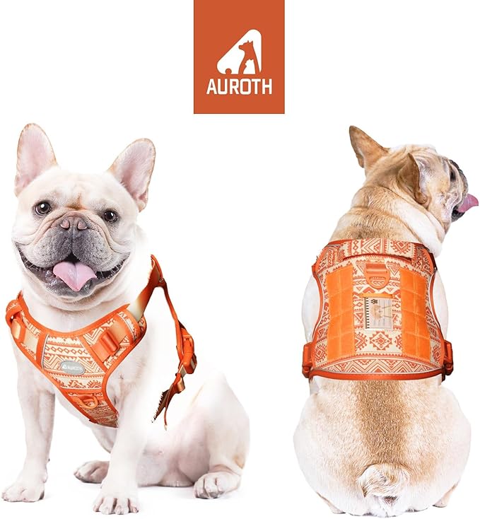 AUROTH Tactical Dog Harness for Large Dogs No Pull Adjustable Pet Harness Reflective K26 Working Training Easy Control Pet Vest Military Service Dog Harnesses