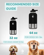 32 oz. Portable Dog Water Bottle and Bowl, Perfect for Walking, Hiking and Travel