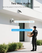 Solar Security Cameras Wireless Outdoor, 4MP 360° View Battery Powered Outdoor Camera, Night Vision with Spotlight, 2-Way Audio, PIR Motion Sensor, 2.4G/5G Dual Band WiFi (2 Pack)