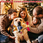 Dog Toys Squeaky Interactive Puppy Teething Chew Toy with Crinkle Sound Paper Tail Stuffed PP Cotton,Keep Them Busy, Large Medium Small Breeds Indoor Play, Christmas Deer