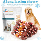Dog Treats Training Snacks Triple Flavored Rawhide Dog Kabobs 1lb/454g
