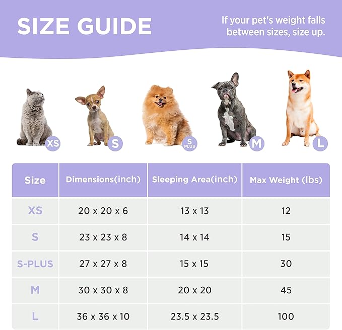 LE SURE Donut Large Dog Bed - Round Cat Beds for Indoor Anti-Anxiety Calming Pet Beds, Washable Cute Modern Beds with Jacquard Shaggy Plush & Anti Slip Bottom, 36 Inch, Ice Melt