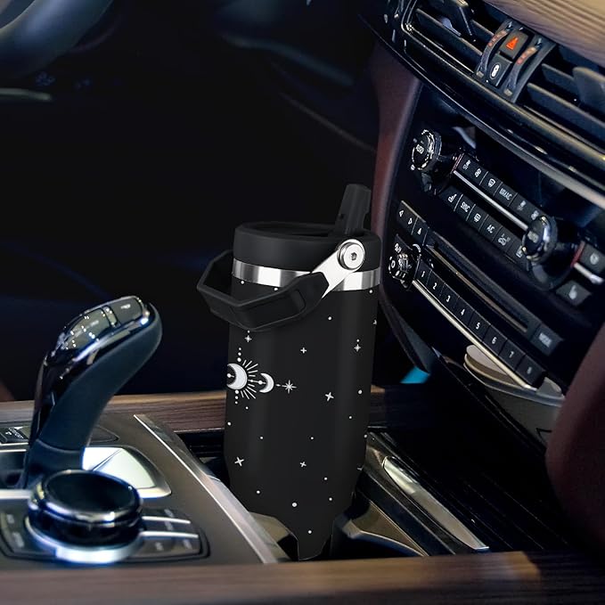 Cat Tumbler With Lid and Straw - 30oz Stainless Steel Cute Water Bottle Cup - Funny Gifts for Women