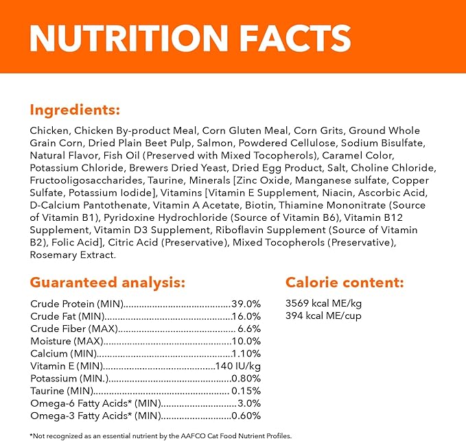 IAMS Proactive Health Long Hair Care Adult Dry Cat Food with Real Chicken & Salmon, 6 lb. Bag