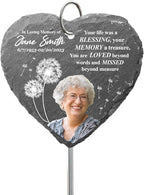 Engraved Pet Memorial Garden Stone with Stake, Custom Dog/Cat Loss Gift, Honor Your Beloved Pet, Personalized Outdoor Remembrance Gifts