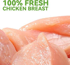 OPET Freeze Dried Cat Treats - Single Ingredient High Protein Pet Food, Healthy Training Snacks, Freeze Dried Duck Food Toppers for Cats and Dogs, Grain Free (4 Pack, Chicken & Duck)