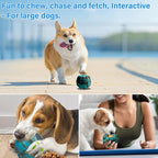 Yipetor Frozen Treat Dispensing Dog Toy - Large Chew Toy, Freezable Fillable Rubber, Reduces Anxiety, Easy to Clean, Interactive Puzzle (Medium)