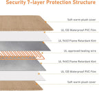 INVENHO Extra Large Pet Heating Pad, Adjustable Temperature Waterproof Dog Cat Heating Pad with Timer, Electric Pet Heated Mat