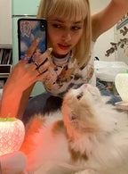 Womens Short Sleeve Cat Graphic Y2k T Shirts Summer Tees Tops for Teen Girls