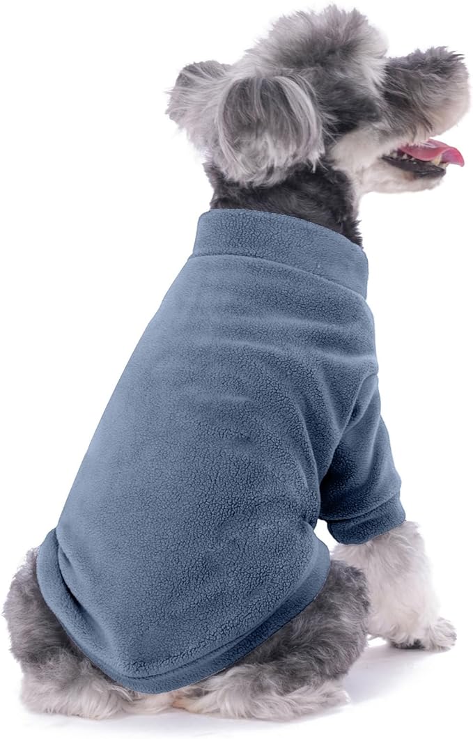 Dog Sweater, 3 Pack Dog Sweaters for Small Dogs Girl Boy, Ultra Soft Warm Puppy Clothes Dog Coat for Winter (Gray+Azure+Navy, Medium)