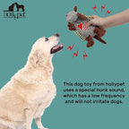 Hollypet Plush Dog Squeaky Toy Stuffed Armadillo Animal Pet Puppy Chew Toys with Clean Teeth for Small Medium Large All Breed Sizes Dogs, Light Green and Olive Drab,8 in