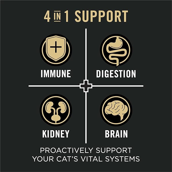 Purina Pro Plan Vital Systems Salmon and Rice Formula Senior Cat Food Dry 4-in-1 Formula - 3 lb. Bag