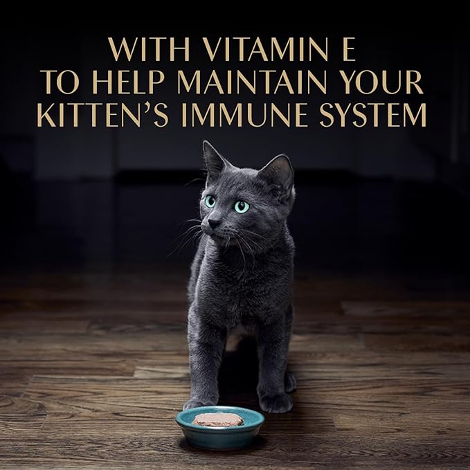 Sheba Perfect Portions Kitten Wet Cat Food Pate Chicken Entree and Salmon Entree, 2.6 oz. Twin-Pack Trays (12 Count, 24 Servings) (Pack of 2)