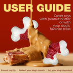 Tough Dog Toys, Toys for Aggressive Chewers Large Breed, Chew Dogs, Bone Toy Nylon Dogs Almost Indestructible