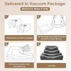 EHEYCIGA Memory Foam Dog Bed for Large Sized, Orthopedic Dog Sofa with Sides and Waterproof Liner, Washable Bolster Pet Couch with Removable Cover, 41x27x7.5 Inch, Grey