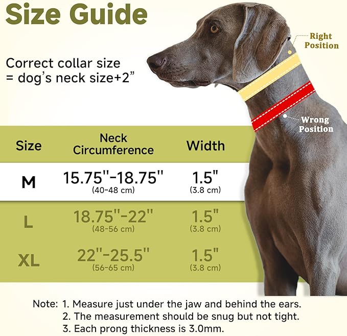 Mayerzon Martingale No Pull Collar for Large Medium Dogs, Patented Dog Walking Training Collar for Pulling, 1.5'' Wide Alloy Buckle, Neoprene Padded, Adjustable, Reflective, Easy to Use(M, Brown)