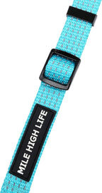 Mile High Life Dog Collar, Nylon Reflective Dog Collars w Pull D-Ring, Light Weight Puppy Collars, Hanger Dog Collars for Large Dogs(Green, Small)