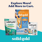 Solid Gold Bone Broth Cat Food Topper - Limited Ingredient Lickable Cat Broth Pouches w/Chicken Protein Shreds & Collagen for Hydration & Gut Support - Easy to Serve Gravy for Cats Meal Topper - 12ct