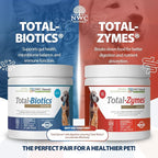 NWC Naturals Twin Pack - Probiotics and Digestive Enzymes for dogs and cats one Total-Zymes and one Total-Biotics 8-Ounce