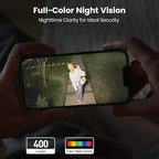 aosu 2 Pack Wired Security Camera Outdoor - 3K Smart 24/7 Recording WiFi Camera for Home Security w/Sound Light Alerts, 360° View, Auto-Tracking, Camara de Seguridad para Casa