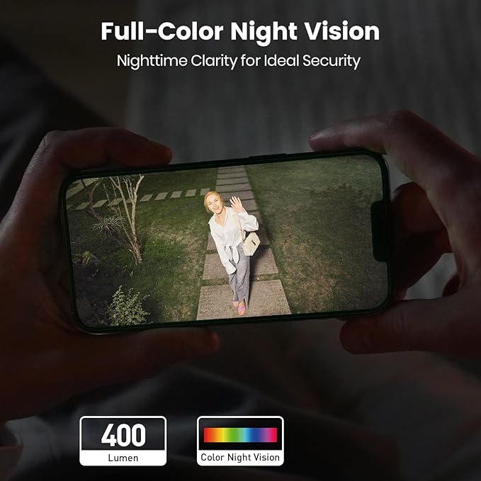 aosu 2 Pack Wired Security Camera Outdoor - 3K Smart 24/7 Recording WiFi Camera for Home Security w/Sound Light Alerts, 360° View, Auto-Tracking, Camara de Seguridad para Casa