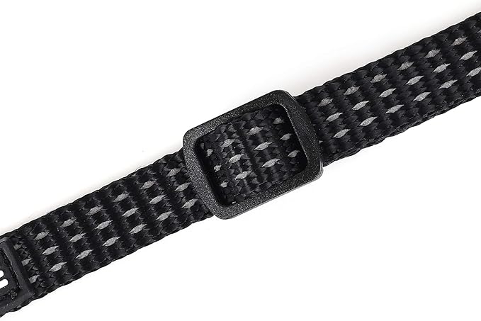 Mile High Life Dog Collar, Nylon Reflective Dog Collars w Pull D-Ring, Light Weight Adjustable Puppy Collars, Dog Collars for Large Dogs(Black, Large)