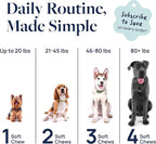 Veterinary Formula Dental Health Supplement for Dogs – Vet-Formulated Chews with EpiCor® & Kelp – Smart Vitality Supports Plaque, Tartar, Breath & Oral Health, 60 Soft Chews