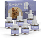 Cat Calming Diffuser Refills – Long-Lasting 30-Day Formula with Pheromones for Stress Relief, Relaxation, and Anxiety Reduction in Cats Easy to Use – (6 Refills)