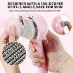 Cat Steam Brush-3 in 1 Pet Brush,Dog Shedding Tool Self Cleaning Pet Spray Depilation Comb with Release Button,Dog Steam Brushs,Cat Grooming Supplies for Long Short Haireds