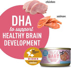 Tiki Cat Baby, Chicken & Salmon, High-Protein and 100% Non-GMO Ingredients, Wet Cat Food for Kittens 8 Weeks+, 2.4 oz. Can (12 Count)