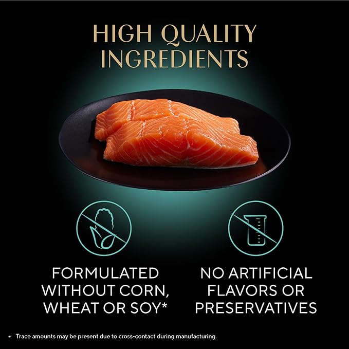 Sheba Perfect Portions Kitten Wet Cat Food Pate Salmon Entree, 2.6 oz. Twin-Pack Trays (24 Count, 48 Servings)