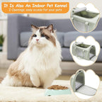 Large Cat Carrier Soft,Dog Carrier Airline Approved with Soft Sided,Dog Carriers for Small Dogs,Mesh Pet Carrier Holds up to 20lbs,Green