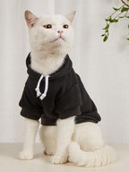 QWINEE Basic Dog Hoodie Sweatshirt Puppy Sweater Warm Cat Costumes Pet Clothes for Chihuahua Puppy Kitten Small Medium Dogs Multicolored X-Small