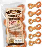 Gootoe Turkey Tendon Dog Treats, Rope (S) 6 Pieces per Pack, USA-Sourced Turkey Tendon, Natural Snack, Premium Puppy Chews, Hypoallergenic, Reseal Value Bags, Size for Small Dogs