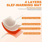 BINGPET 2 Pcs Self Warming Cat Bed for Indoor/Outdoor Cats,Warm Thermal Self Heating Cat Mat Dog Crate Pad with Anti-Slip Bottom Washable,Cozy Cat Dog Pet Heating Pad Blanket for Kitten Puppy 23"×35"