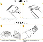 10 Cut Length 1/16"(1.5mm) Detachable Pet Dog Clipper Blades UltraEdge Series Clipper Blades for Dog Grooming Compatible with Most Andis,Oster A5 Wahl KM Series Clippers