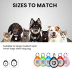 6 Pack Cat Tags Personalized Small, QR Code Cat Name Tags for Kitten Collar, Scan Location Alerts, Mix Colors S
