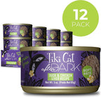 Tiki Cat After Dark Pate, Duck & Chicken Liver, High-Protein Ingredients, Wet Cat Food for Adult Cats, 3 oz. Can (12 Count)