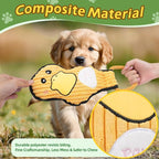 2-Pack Squeaky Dog Toys & Tough Tug of War Set - No Stuffing Chew-Resistant Plush Toys to Keep Them Busy, Best Birthday Gift for Small/Medium/Large Breeds (Ducks & Dino)