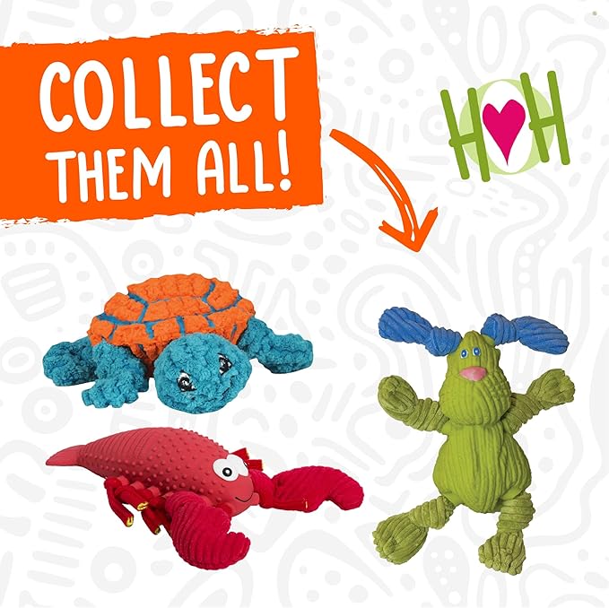 HuggleHounds Huggle-Fusion Dog Toy - Dog Toys Rubber, Fuzzy Dog Toy, Puppy Essentials, Plush & Heavy Duty Latex for Small, Medium & Large Dogs, All Breeds - Bugsy Bunny