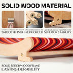 DIY Felt Cat Scratcher Bed, Durable Scratching Pad for Indoor Cats, Sturdy Solid Beech Wooden Cats Scratcher, Lounger & Sleep & Scratch (Extra-Larger), Red