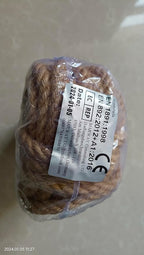 5/16 inch (8mm) x 164 ft (50Meter) Natural Sisal Hemp Rope Heavy Duty Thick Twine for Cat Scratcher Post Tree, Garden, Binding, Crafts Packing Material