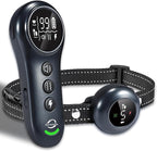 2-in-1 Shock Collar for Dogs & Dog Training Collar with Remote Control 3300FT, Dog Bark Collar with IP67 Waterproof 5 Level Sensitivity, Rechargeable E Collar for Small Medium Large Dogs - Black